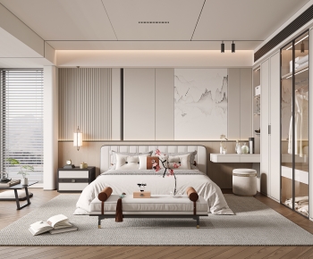 New Chinese Style Bedroom-ID:215646986