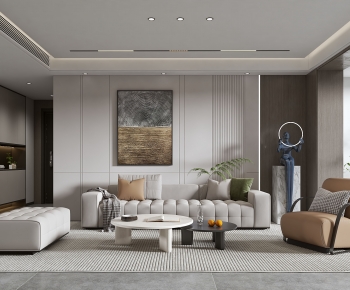 Modern A Living Room-ID:970217948
