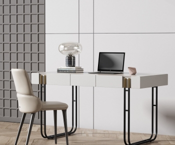 Modern Computer Desk And Chair-ID:640486008