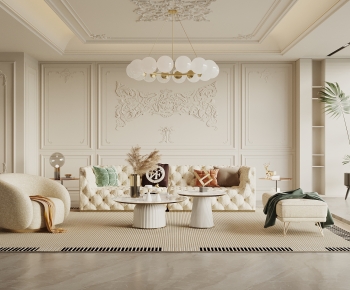 French Style A Living Room-ID:127511033