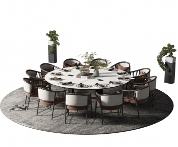 New Chinese Style Dining Table And Chairs-ID:499682905