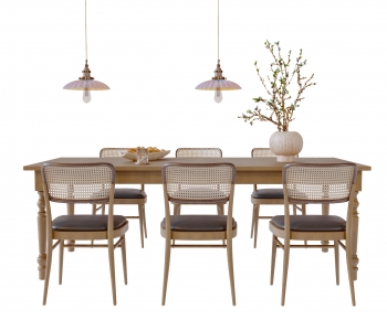 Nordic Style Dining Table And Chairs-ID:308172947