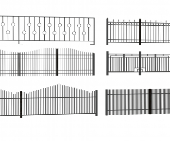 现代铁艺栏杆护栏-ID:963216073