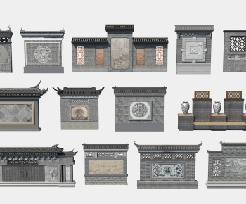 Chinese Style Landscape Wall-ID:815743927