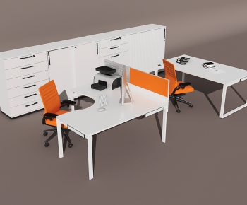 Modern Office Desk And Chair-ID:564223059