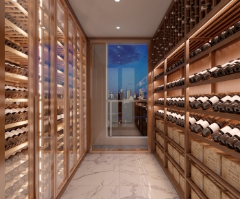 Modern Wine Cellar/Wine Tasting Room-ID:735039008