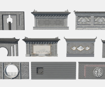 Chinese Style Landscape Wall-ID:788914922