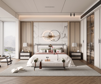 New Chinese Style Bedroom-ID:133822923