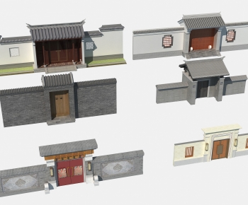 Chinese Style New Chinese Style Facade Element-ID:437921054