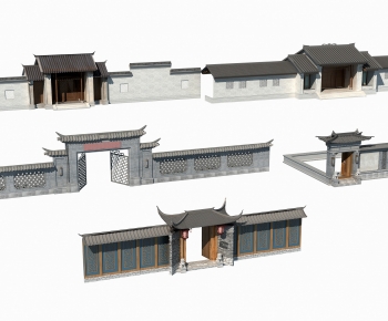 Chinese Style New Chinese Style Facade Element-ID:813837058
