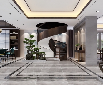 New Chinese Style Hallway-ID:929243095