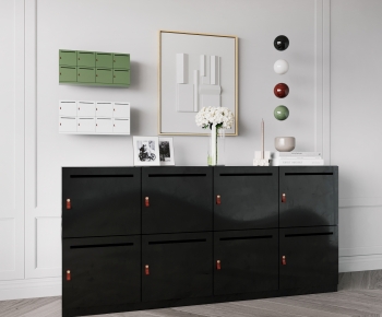 Modern Wabi-sabi Style Decorative Cabinet-ID:848397977