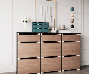 Modern Wabi-sabi Style Decorative Cabinet-ID:751434098