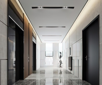 Modern Office Elevator Hall-ID:524676087