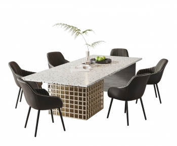 Modern Dining Table And Chairs-ID:129740003