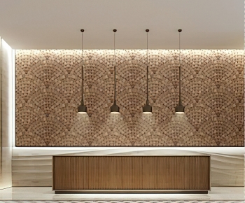 New Chinese Style Office Reception Desk-ID:483937986