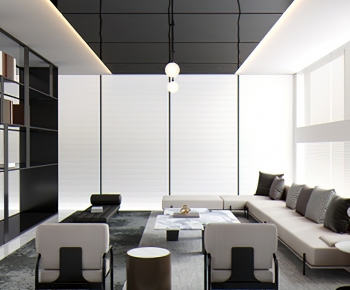 Modern Office Living Room-ID:947096112