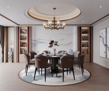 New Chinese Style Dining Room-ID:659805063