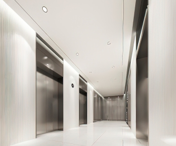 Modern Office Elevator Hall-ID:629601004
