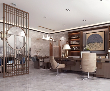 New Chinese Style Manager's Office-ID:821878913