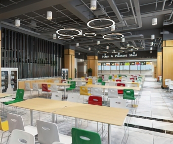 Industrial Style Office Canteen-ID:793541915
