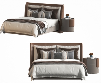 Modern Double Bed-ID:403616913
