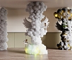 现代蘑菇云造型柱