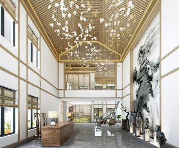 New Chinese Style Lobby Hall-ID:213613993