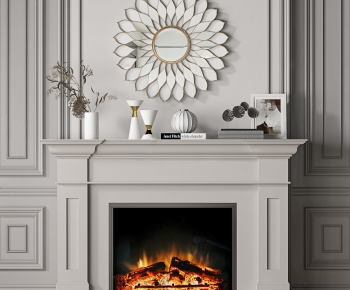 Simple European Style Fireplace-ID:218930967