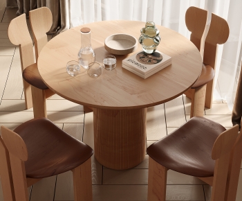 Modern Dining Table And Chairs-ID:557780988