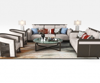 New Chinese Style Sofa Combination-ID:682944067