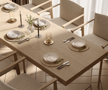 Modern Dining Table And Chairs-ID:615813979