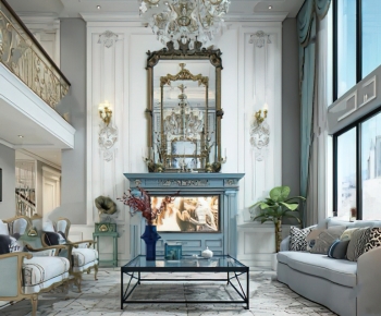 French Style A Living Room-ID:886014946