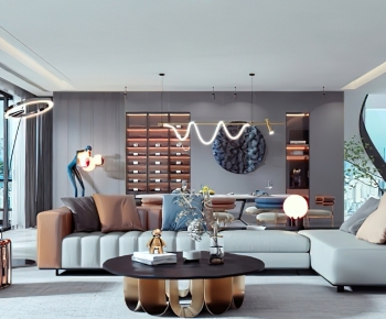 Modern A Living Room-ID:219504126