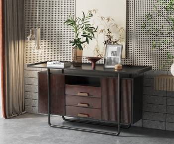 New Chinese Style Entrance Cabinet-ID:258328971