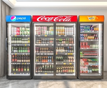 现代冰箱冰柜饮料3D模型