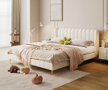 Modern Double Bed-ID:423250254