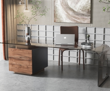 Modern Office Desk And Chair-ID:465722084