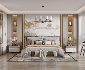 New Chinese Style Bedroom-ID:169482952