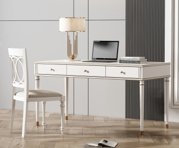 American Style Computer Desk And Chair-ID:600180658