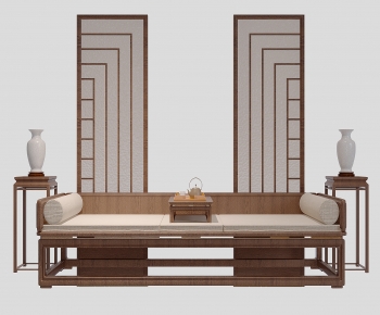 New Chinese Style Arhat Bed-ID:741798929