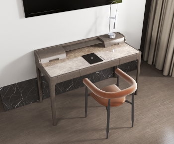 Modern Computer Desk And Chair-ID:598234896