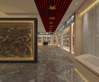 New Chinese Style Exhibition Hall-ID:699193957