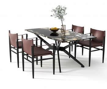 Modern Dining Table And Chairs-ID:724504958