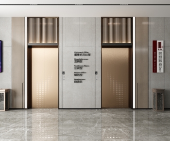 Modern Office Elevator Hall-ID:296673069