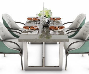 Modern Dining Table And Chairs-ID:439322954