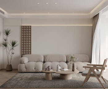 Wabi-sabi Style A Living Room-ID:111980447