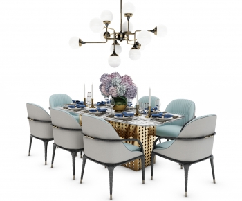 Modern Dining Table And Chairs-ID:587491045