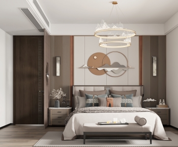 New Chinese Style Bedroom-ID:165687087