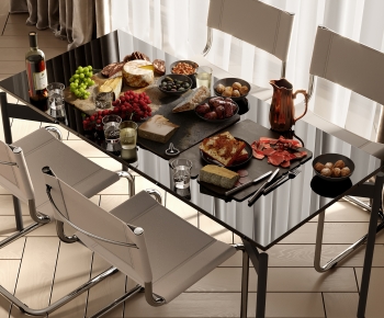 Modern Dining Table And Chairs-ID:711772922